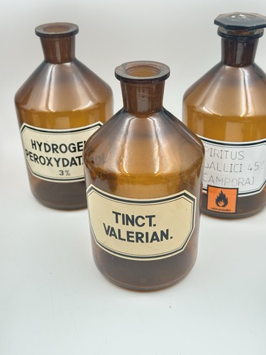 Alte apothekerflasche - 3x,