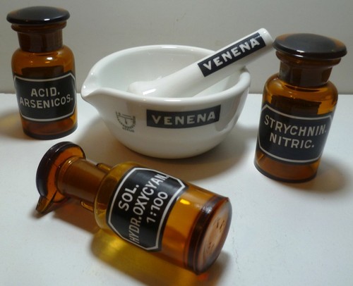 Antik gift konvolut emaille - konvolut,