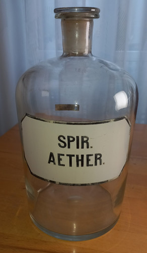 Alte apothekerflasche glas - alte,