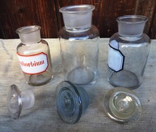 3 alte Apothekerflasche