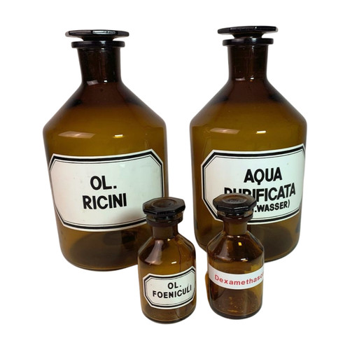 Apotheken apotheker flasche - 4x,